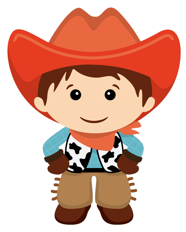 Cowboy Kawaii Sticker